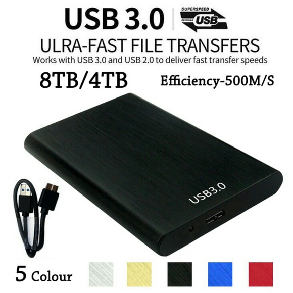 4TB / 8TB Large Capacity Portable USB 3.0 Solid-st - Picture 2 of 4